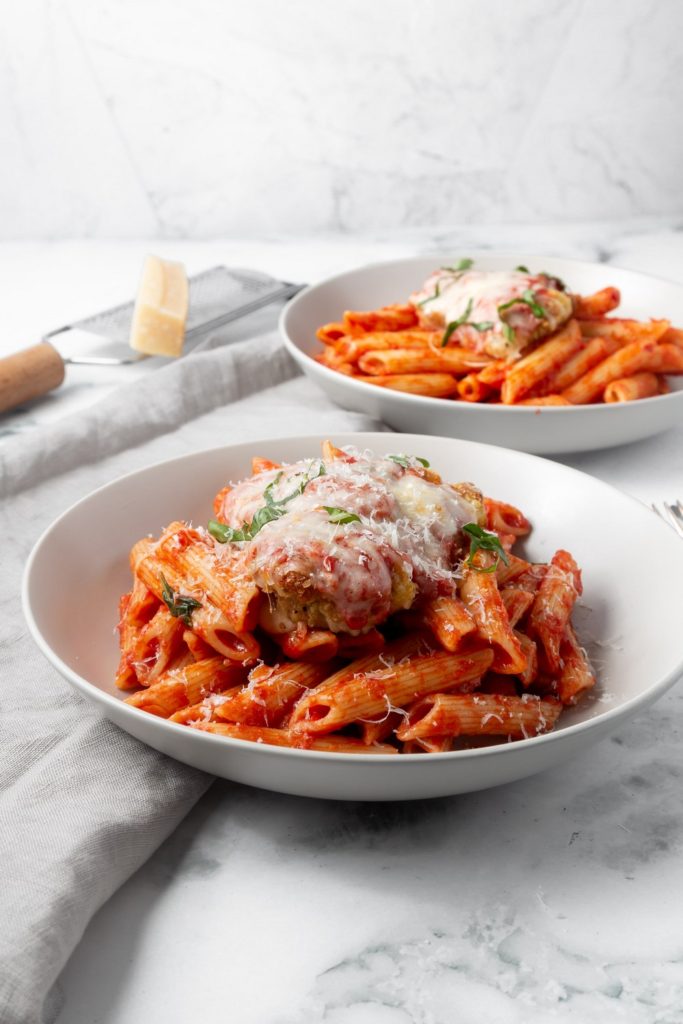 Delicious Breaded Chicken Pasta Cooking With Carbs