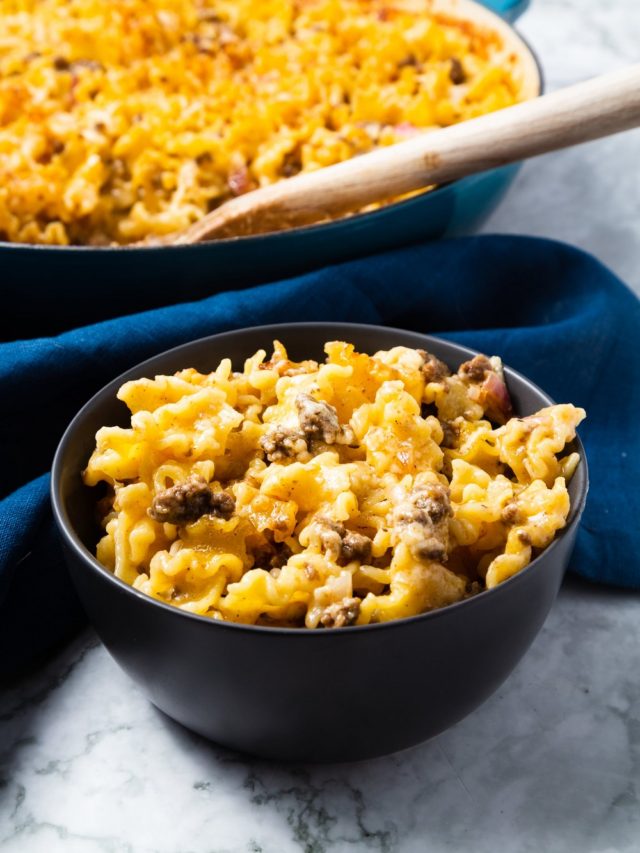 Taco Ground Beef Mac and Cheese - Cooking with Carbs